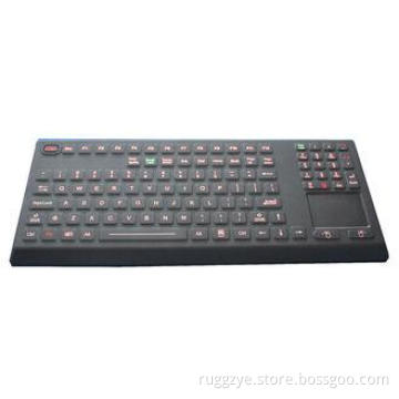 Industrial Backlighted silicone waterproof keyboard with to